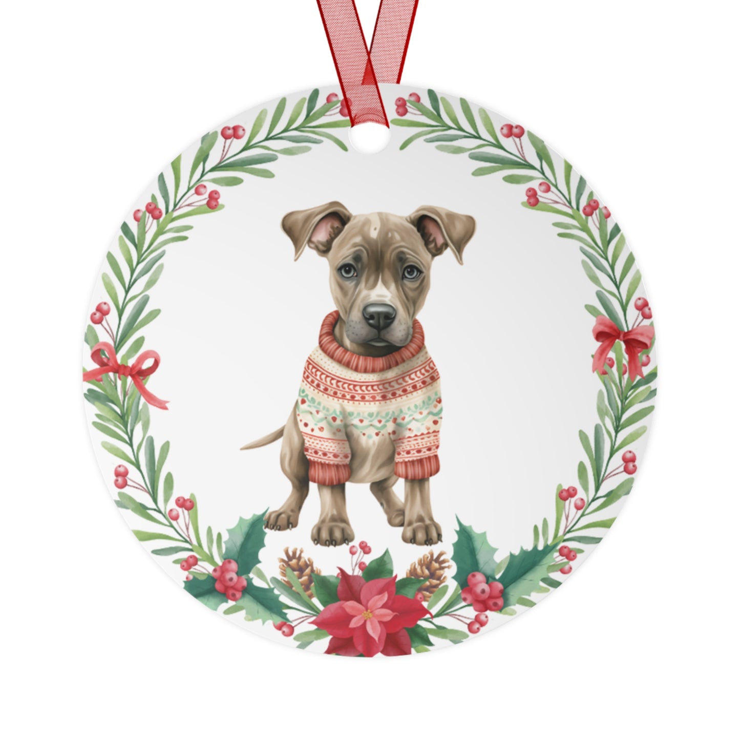 Great Dane Dog in Sweater Ornament