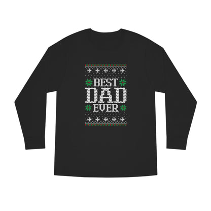 Best Dad Ever Christmas Ugly Sweater Long Sleeve T-shirt