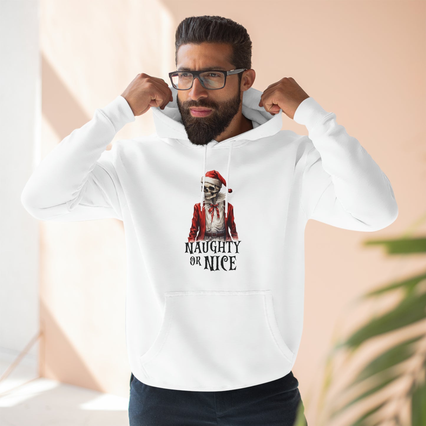 Naughty or Nice Skeleton Pullover Hoodie