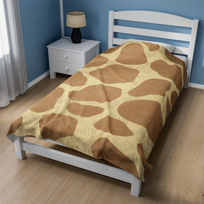 Giraffe Skin Print Pattern Blanket