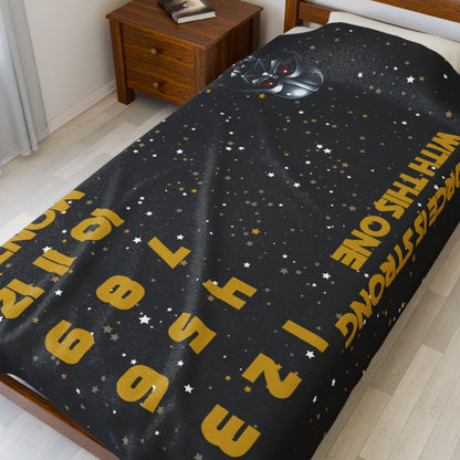 Force is Strong Velveteen Plush Blanket