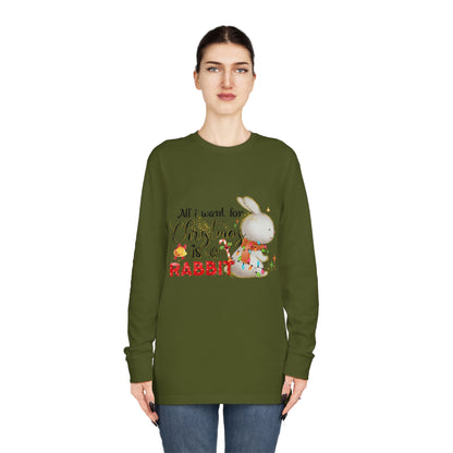 All I Want for Christmas is a Rabbit Long Sleeve Tee