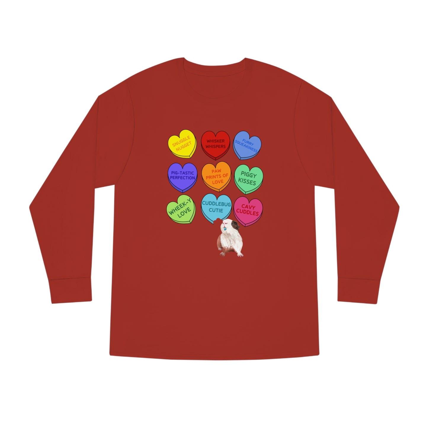 Guinea Pig Sweethearts Valentine Long Sleeve T-shirt