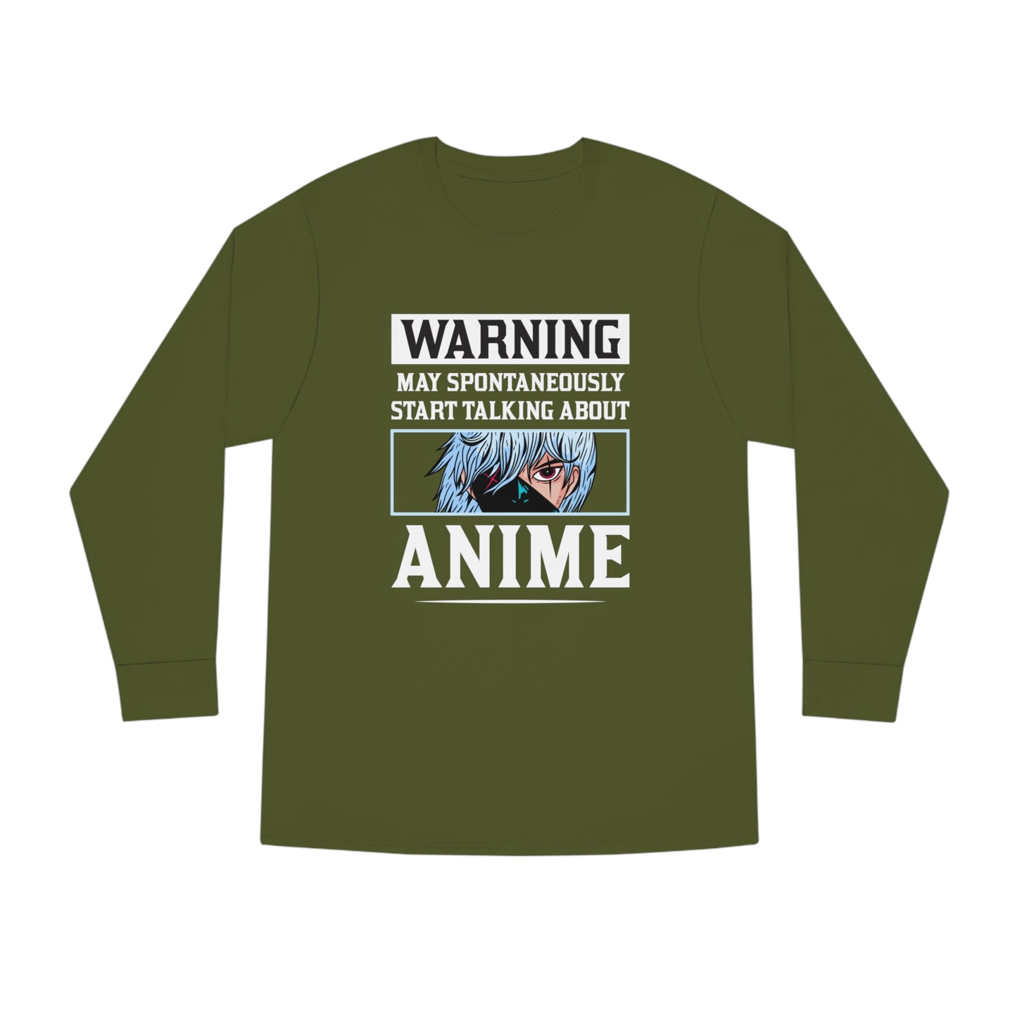 Warning May Spontaneously Start Talking About Anime Long Sleeve Tee