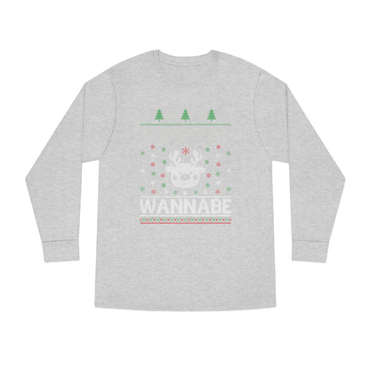 Reindeer Wannabe Christmas Ugly Sweater Long Sleeve T-shirt