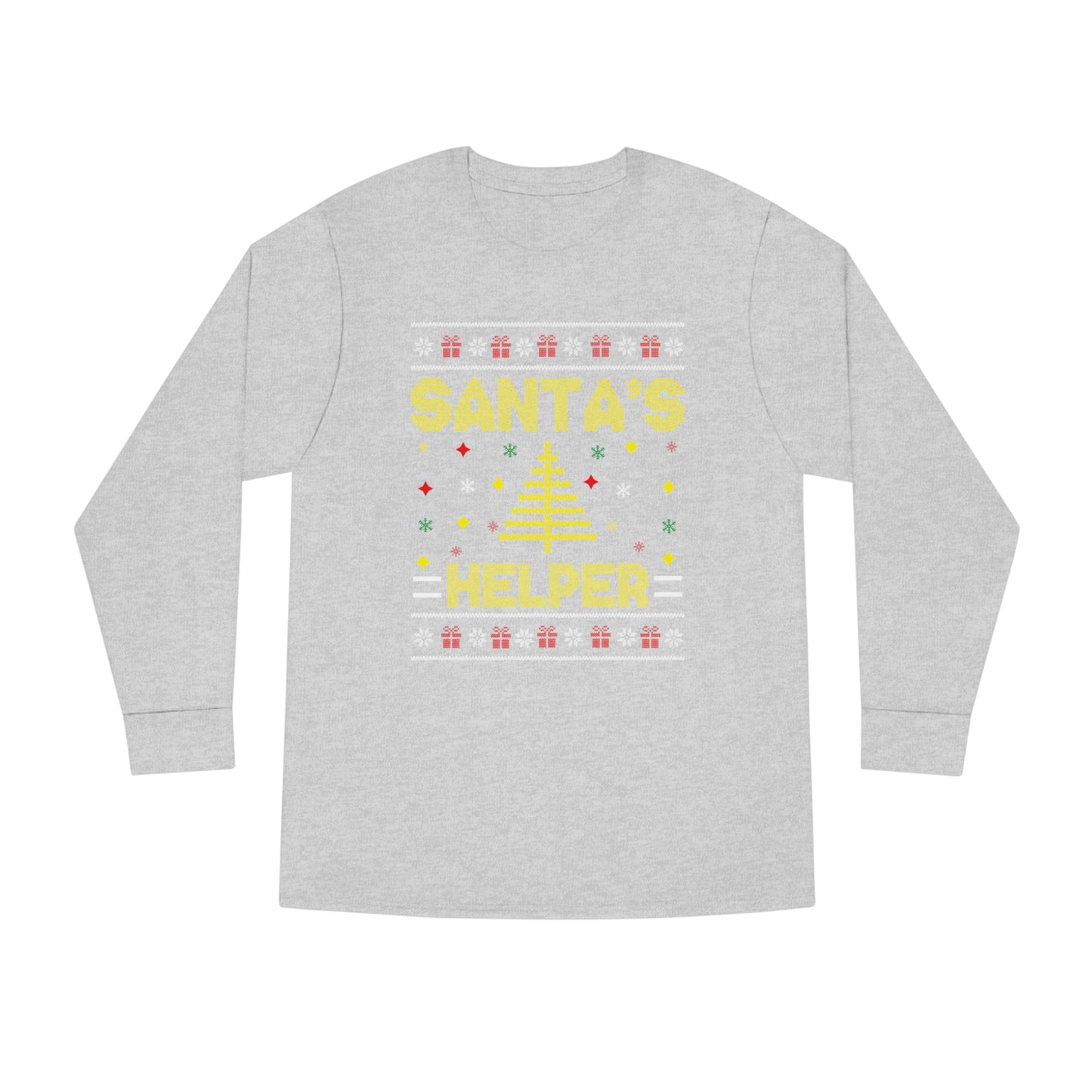 Santa's Helper Christmas Ugly Sweater Long Sleeve T-shirt