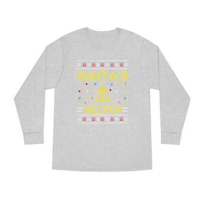 Santa's Helper Christmas Ugly Sweater Long Sleeve T-shirt