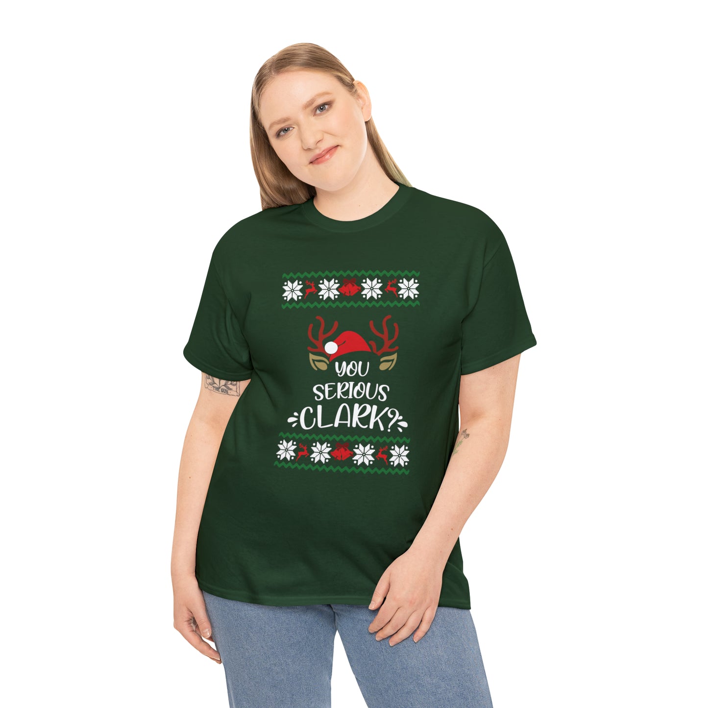 You Serious Clark? Christmas Ugly Sweater Short Sleeve Tee