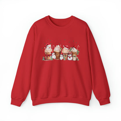 Snowmen Coffee Latte Christmas Sweatshirt