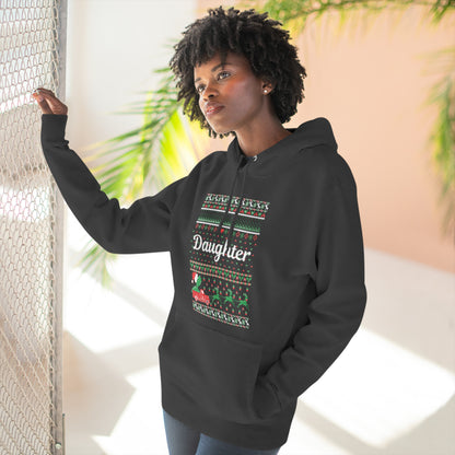 Daughter Christmas Ugly Sweater Pullover Hoodie