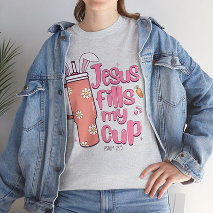 Jesus Fills My Cup Easter Short Sleeve Tee