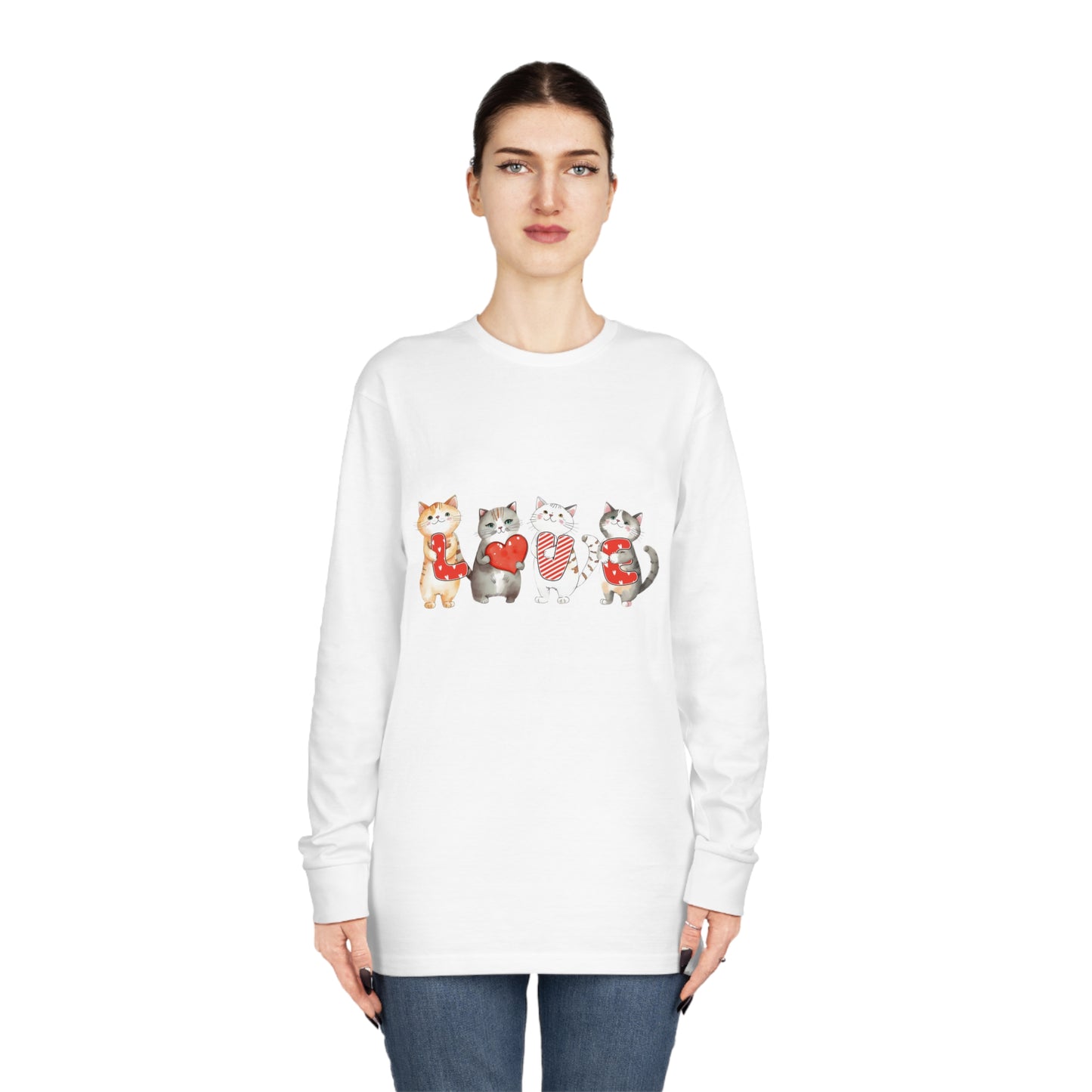 Love Cats Valentine Long Sleeve T-shirt