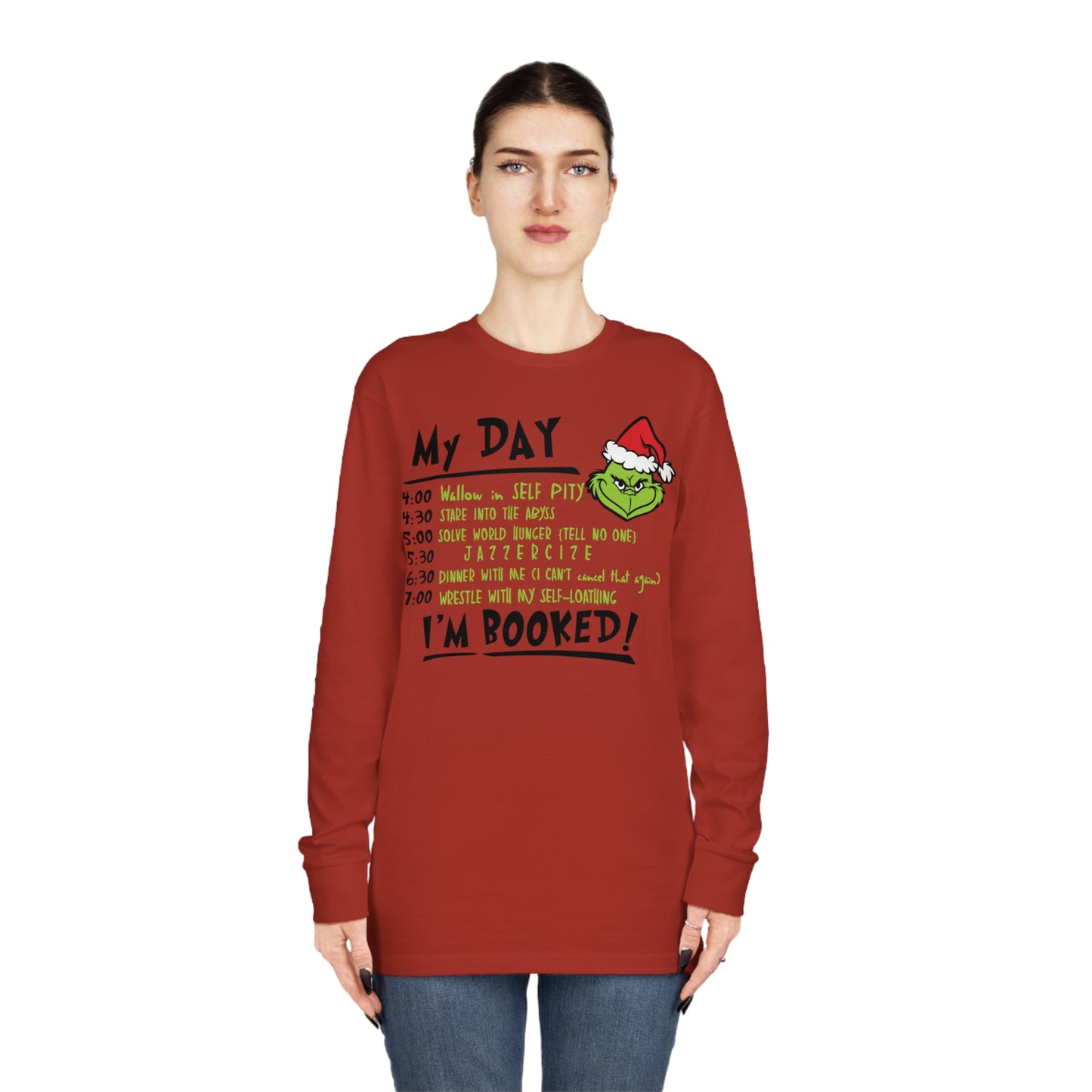 Grinch My Day Christmas Long Sleeve T-Shirt