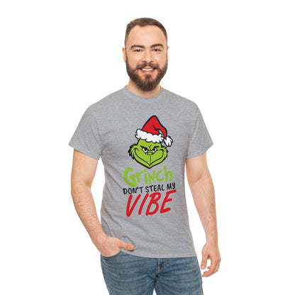 Grinch Don't Kill My Vibe Design 2 Christmas Short Sleeve Tee