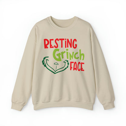 Resting Grinch Face Christmas Sweatshirt