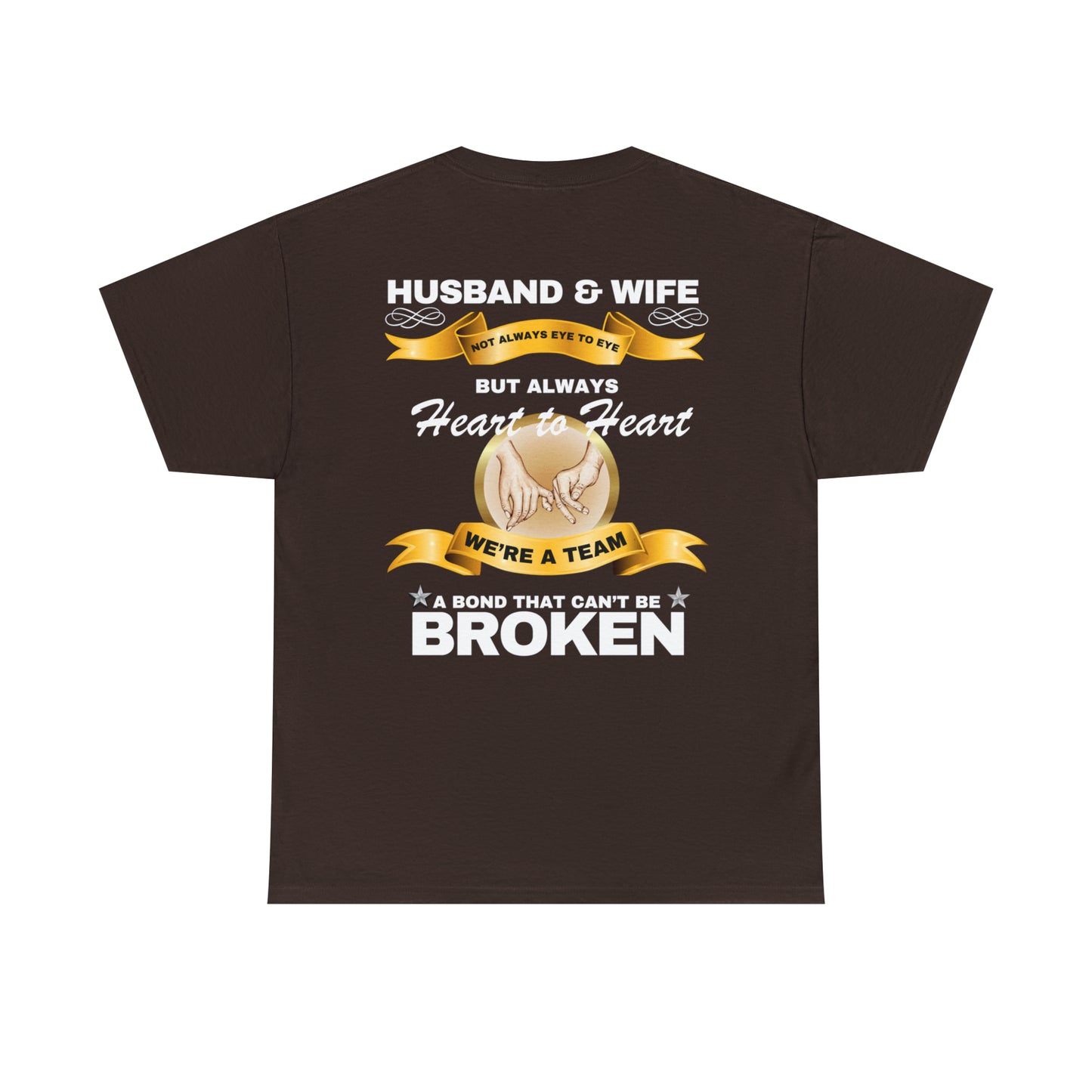 Husband & Wife Not Always Eye to Eye But Always Heart to Heart Short Sleeve Tee