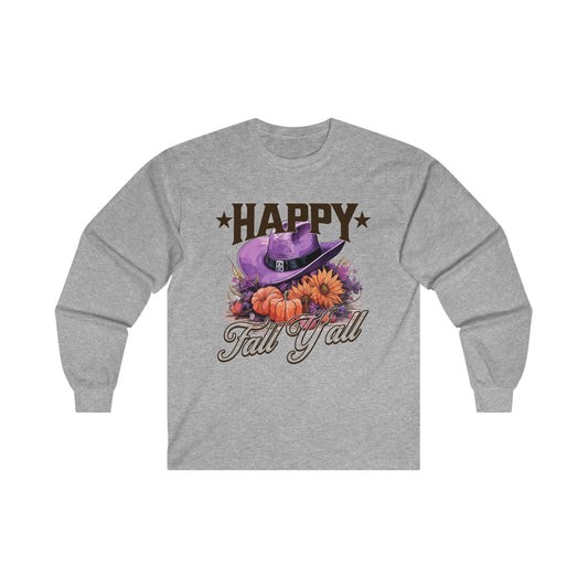 Happy Fall Y'All Halloween Long Sleeve Tee