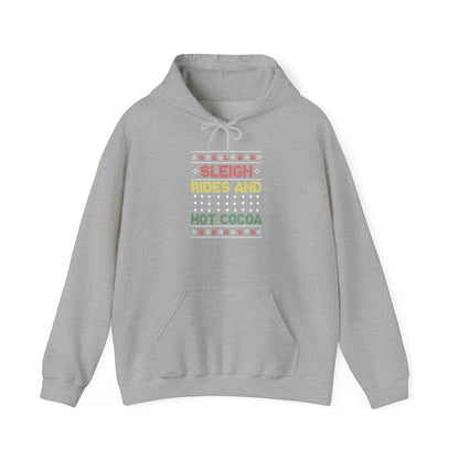 Sleigh Rides and Hot Cocoa Christmas Ugly Sweater Long Sleeve T-shirt