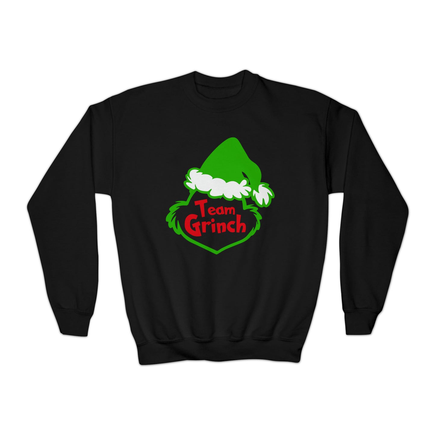 Team Grinch Christmas Youth Crewneck Sweatshirt