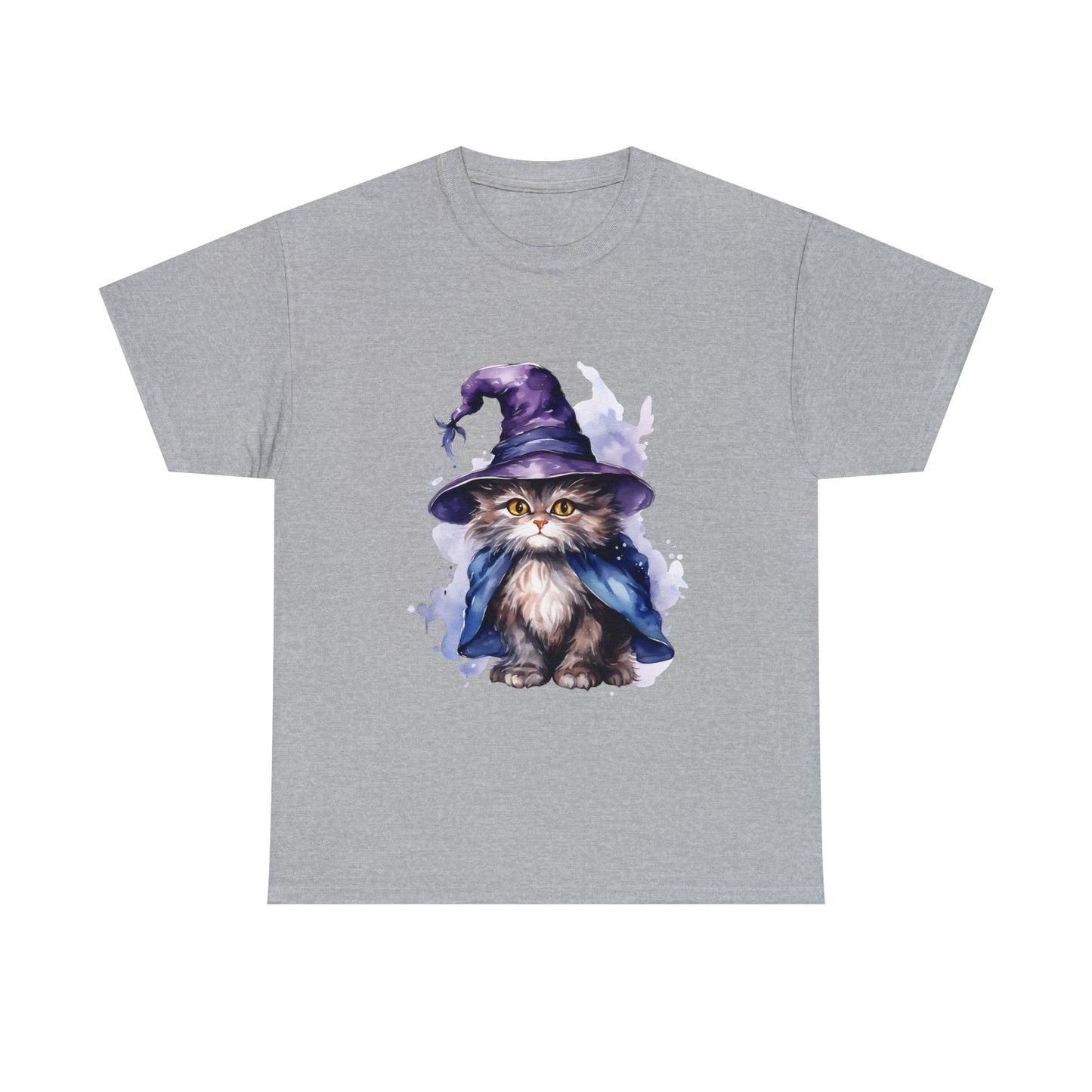 Witch Wizard Cat Halloween Short Sleeve Tee