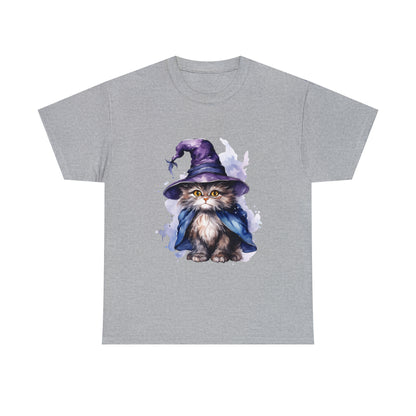 Witch Wizard Cat Halloween Short Sleeve Tee