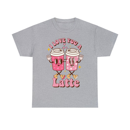 I Love You a Latte Valentine Short Sleeve Tee