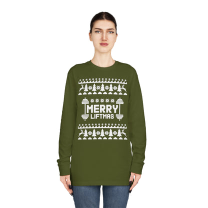 Merry Liftmas Christmas Ugly Sweater Long Sleeve Tee