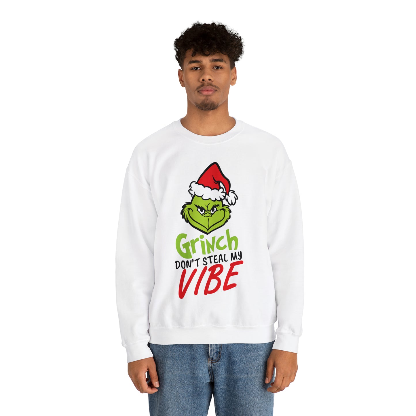 Grinch Don't Kill My Vibe Design 2 Christmas Sweatshirt