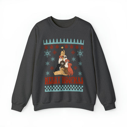Merry Woofmas Dog Tree Christmas Ugly Sweater Sweatshirt
