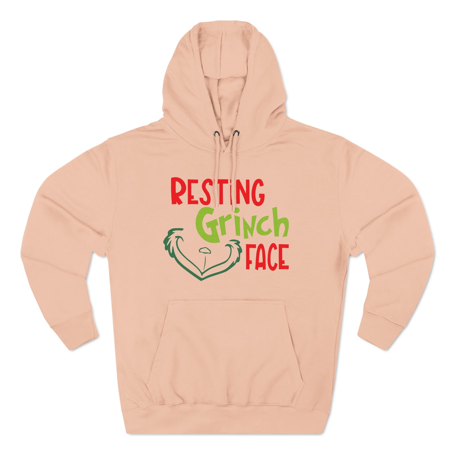 Resting Grinch Face Christmas Pullover Hoodie