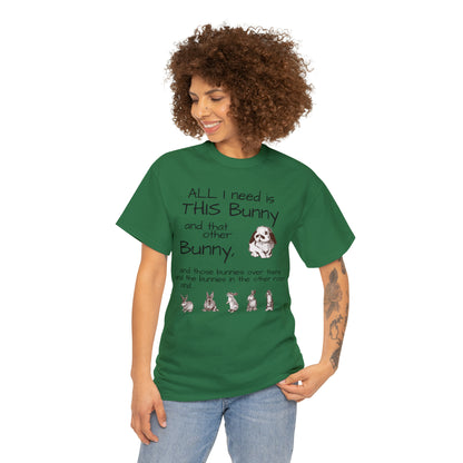 All The Bunnies Rabbit lover Unisex Heavy Cotton Tee