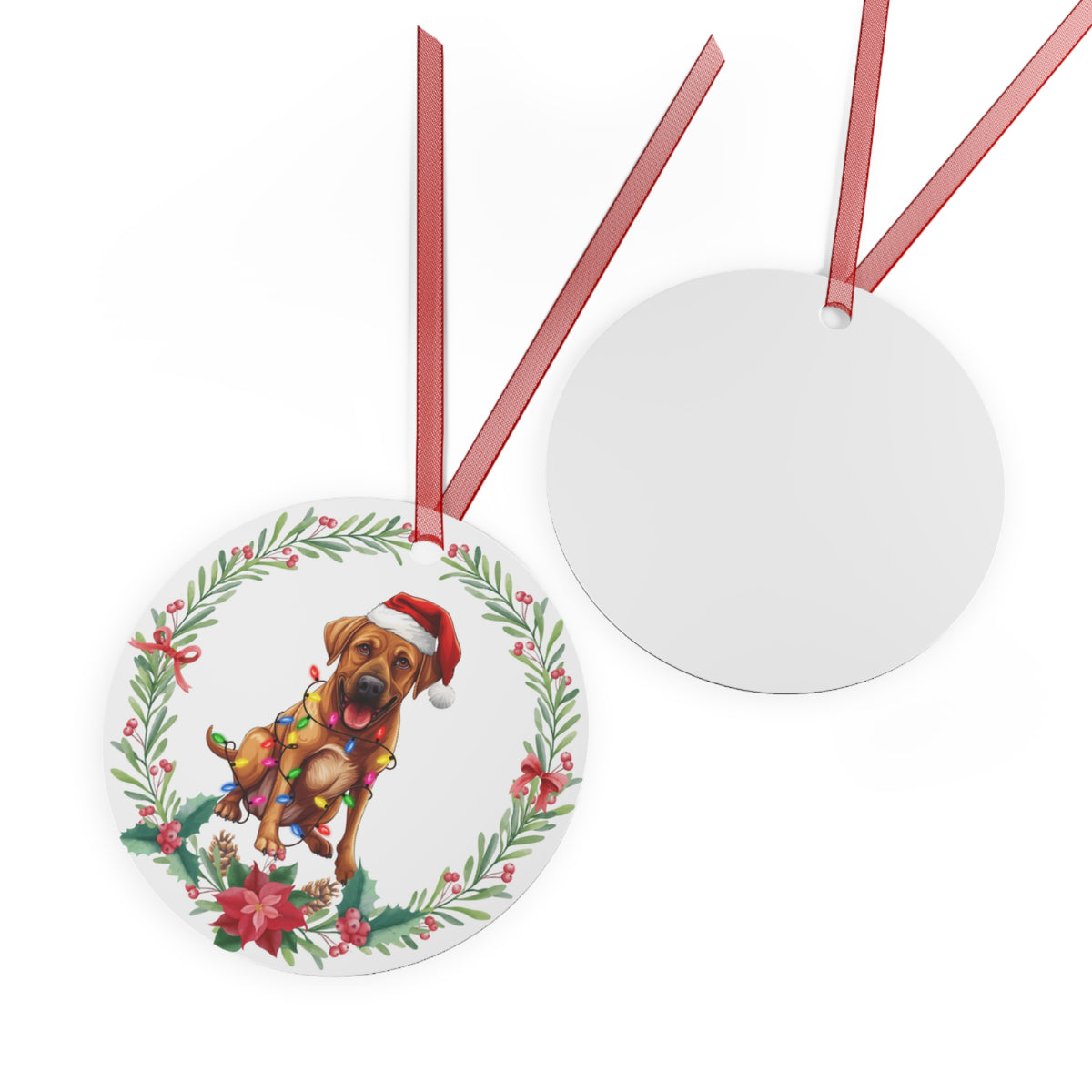 Rhodesian Ridgeback Dog in Lights Ornament