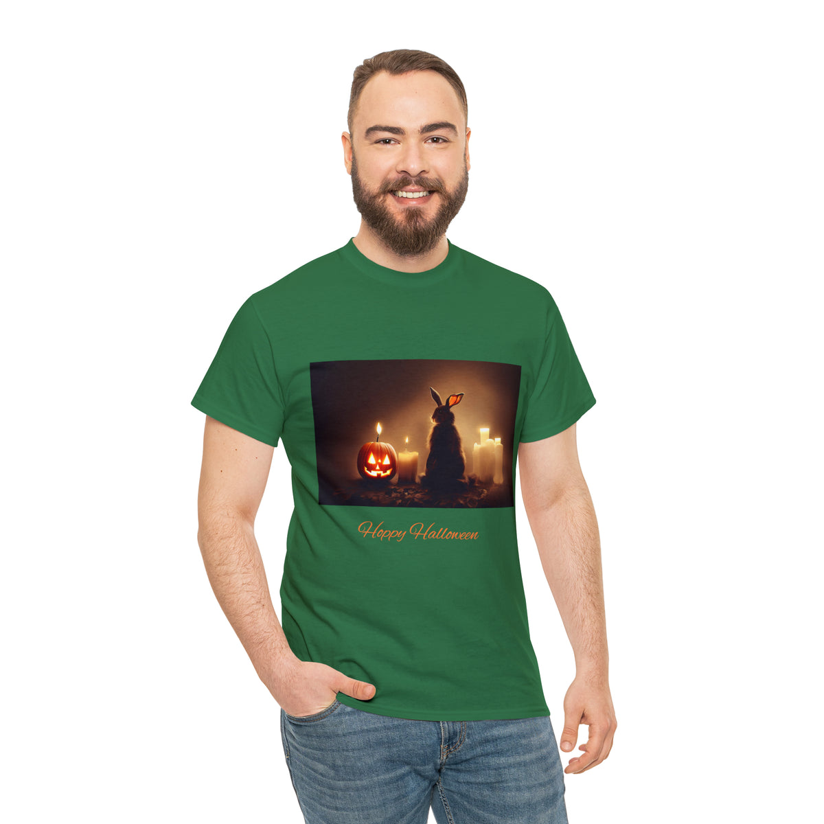 Hoppy Halloween Shirt Rabbit lover cotton Tee Tshirt