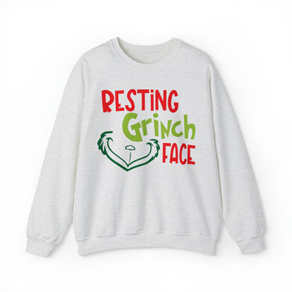 Resting Grinch Face Christmas Sweatshirt