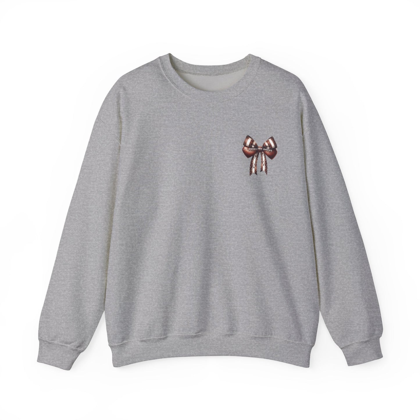 Football Game Day Sweatshirt Mom Dad Parent Football Lover Coquette Bows