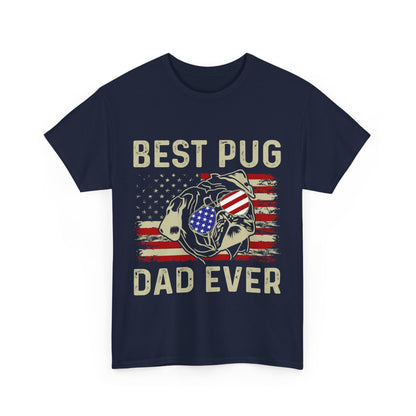 Best Pug Dad Ever Short Sleeve Tee