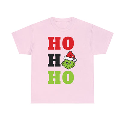 Grinch Ho Ho Ho Christmas Short Sleeve Tee