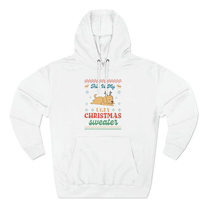 Golden Retriever This is My Ugly Christmas Sweater Pullover Hoodie