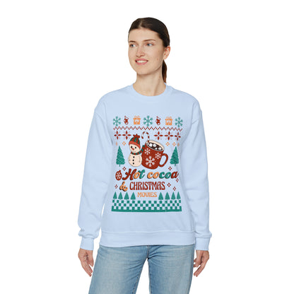 Hot Cocoa Christmas Movies Ugly Sweater  Sweatshirt