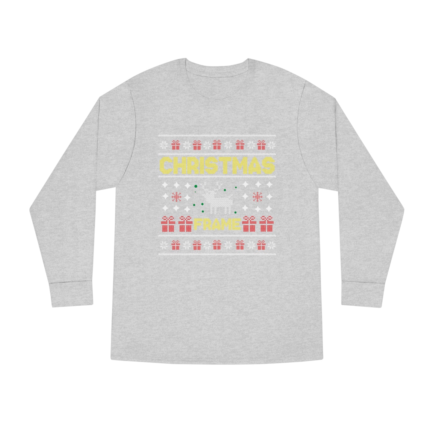 Christmas Frame Ugly Sweater Long Sleeve T-shirt