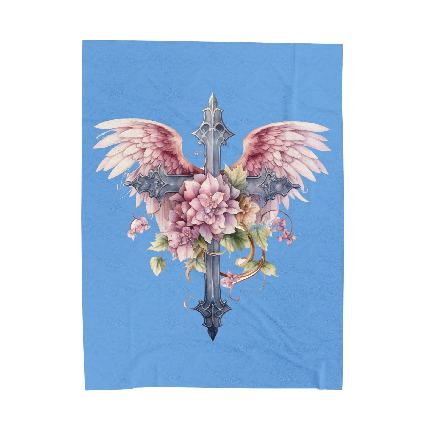 Cross with Wings Blanket