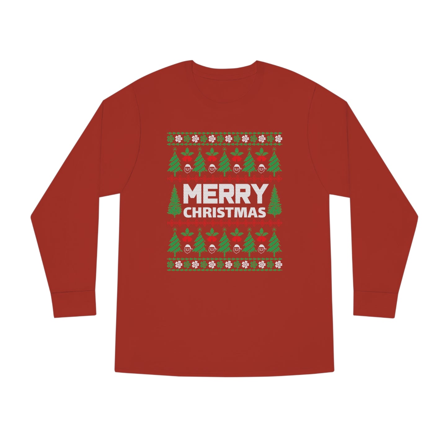 Merry Christmas Ugly Sweater Long Sleeve T-shirt