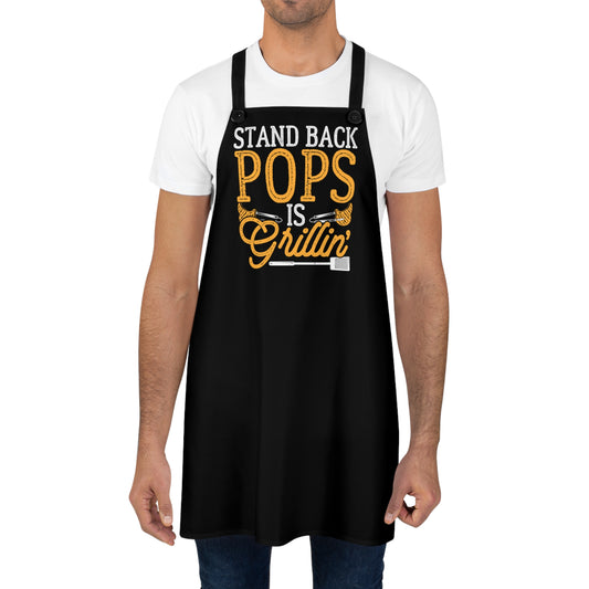 Stand Back Pops is Grilling Apron