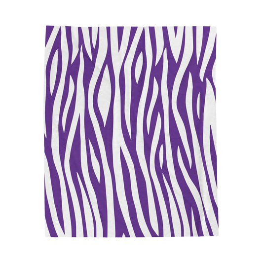 Purple Zebra Pattern Blanket