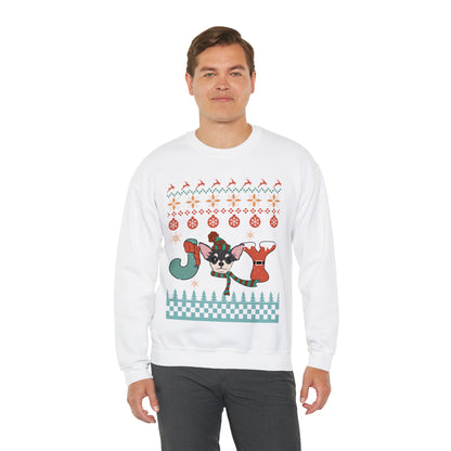 Joy Chihuahua Dog Christmas Ugly Sweater Sweatshirt