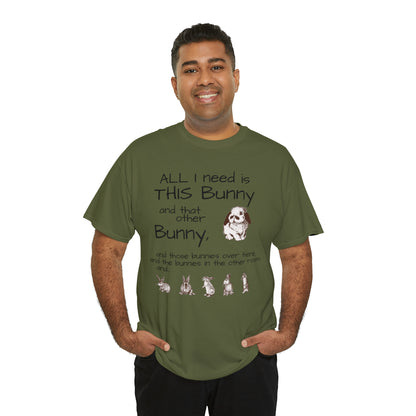 All The Bunnies Rabbit lover Unisex Heavy Cotton Tee