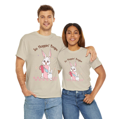 So Hoppin' Boujie Rabbit Easter Short Sleeve Tee