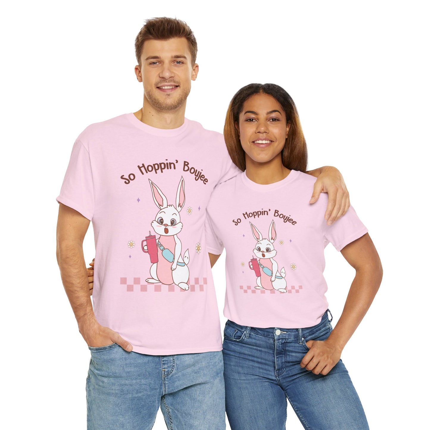 So Hoppin' Boujie Rabbit Easter Short Sleeve Tee