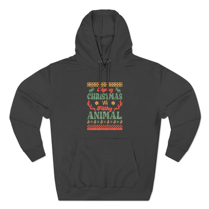 Merry Christmas Ya Filthy Animal Ugly Sweater Pullover Hoodie