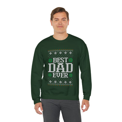 Best Dad Ever Christmas Ugly Sweater Sweatshirt
